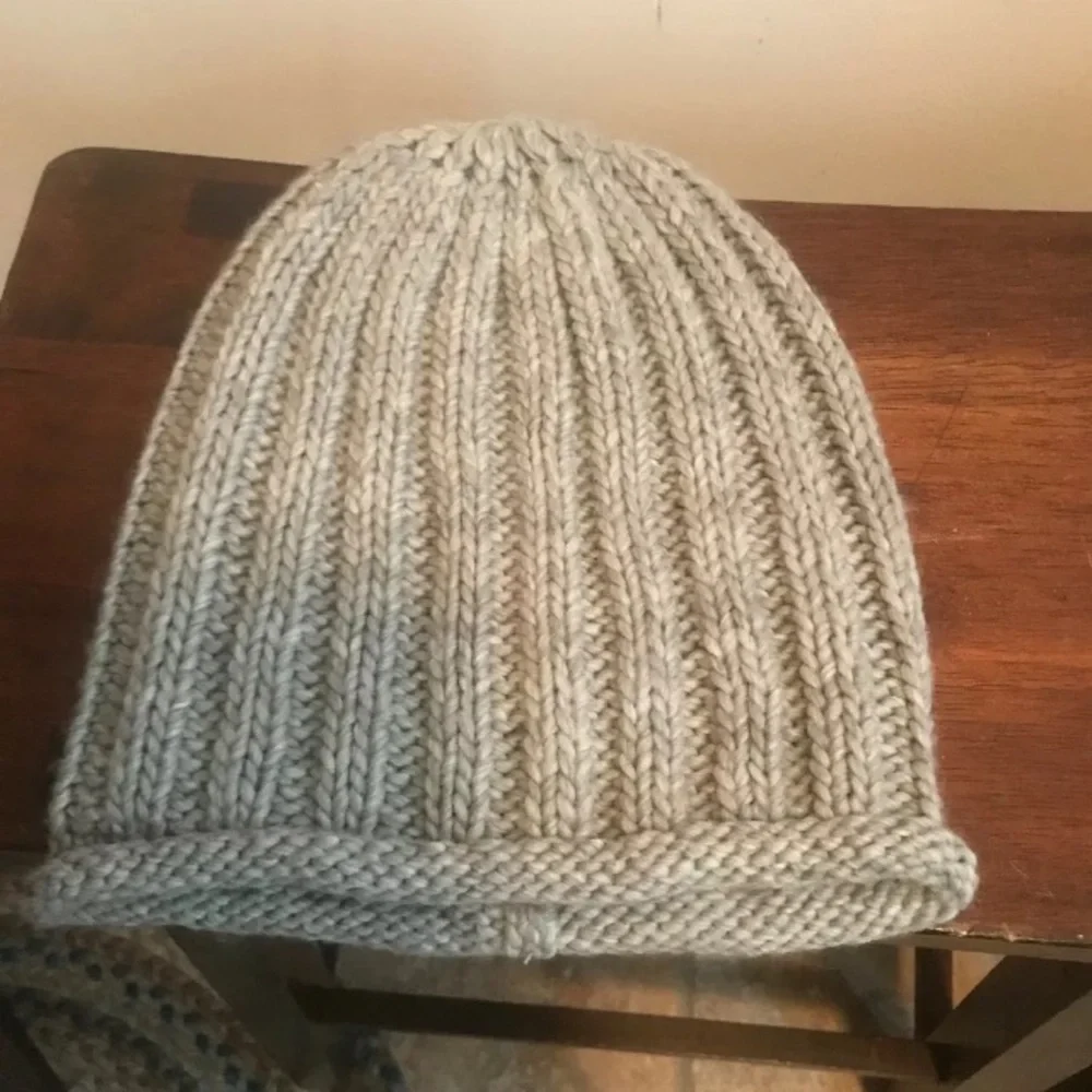 Free People Rory  beanie slouch Hat ribbed knit
